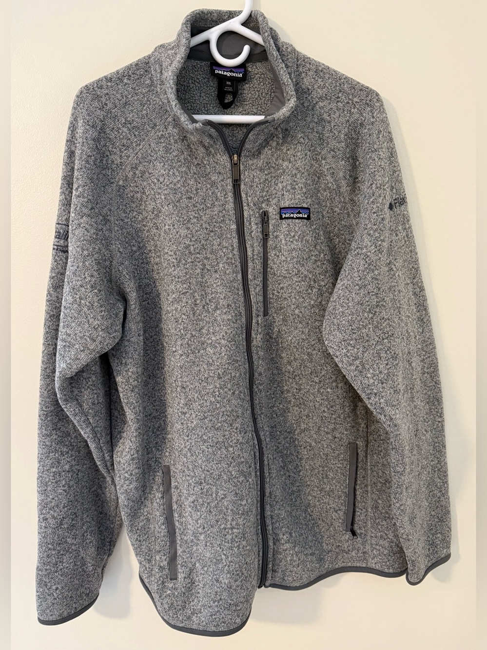 Patagonia Heather Gray Better Sweater Full Zip Jacket Sz XXL